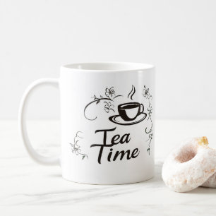Tea Time Delicate Flowers Coffee Mug