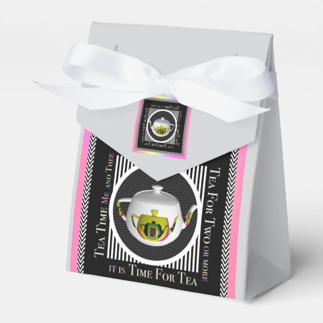 Tea Time  Favour Box (Front Side)