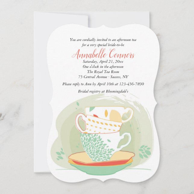 Tea Time Invitation (Front)