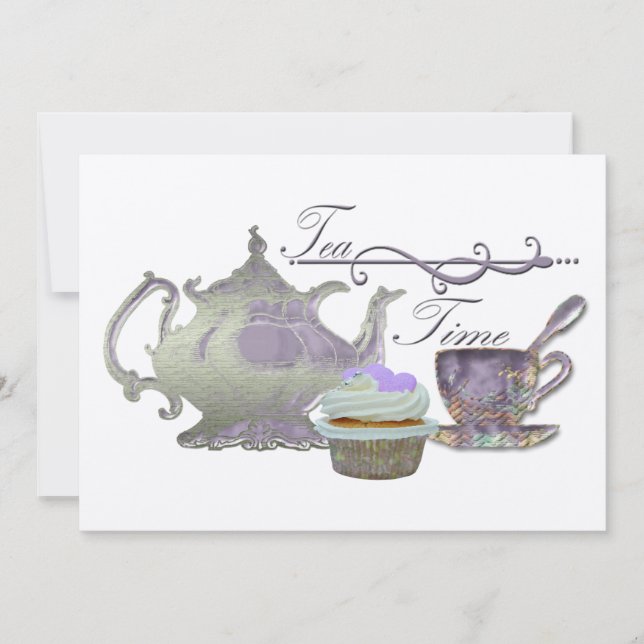 Tea Time Invitation (Front)
