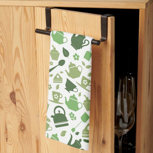 Tea Time Kitchen Towel (Thirds Fold)