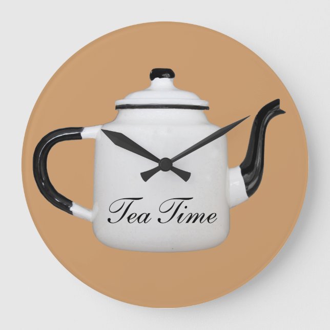 Tea Time Large Clock (Front)