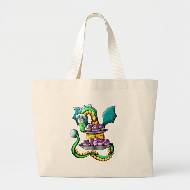 Tea Time! Large Tote Bag (Front)