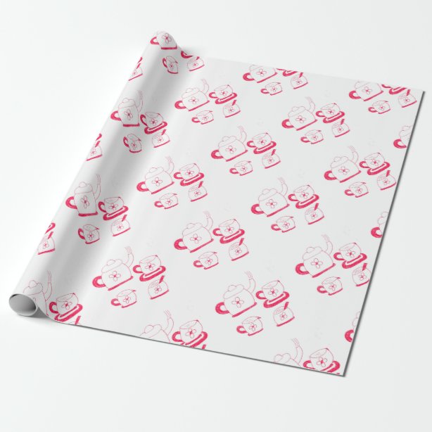 Tea Wrapping Paper Zazzle UK