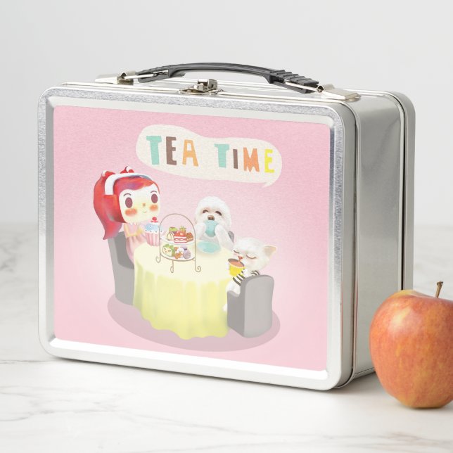 Tea Time Metal Lunch Box (In Situ)