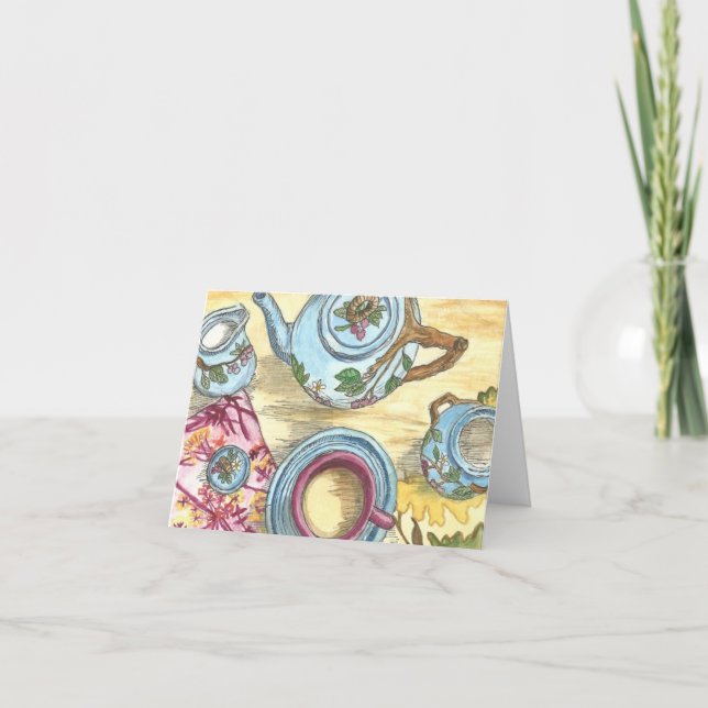 Tea Time Note Card (Front)