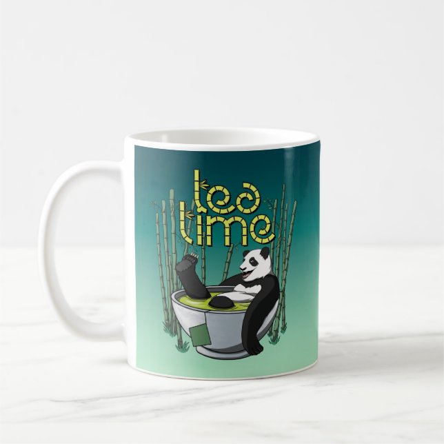 Tea Time Panda Coffee Mug (Left)
