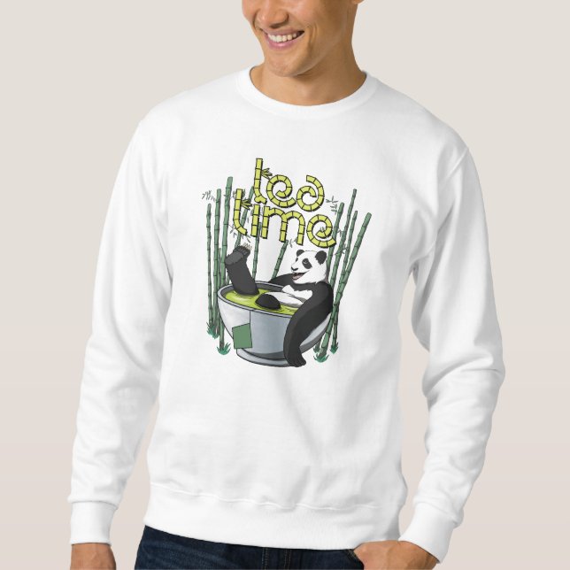 Tea Time Panda Sweatshirt (Front)