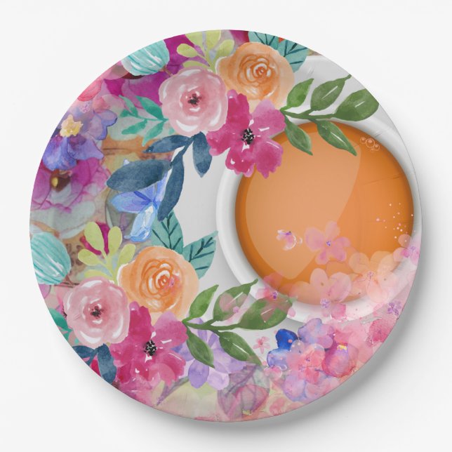 Tea Time Paper Plate (Front)