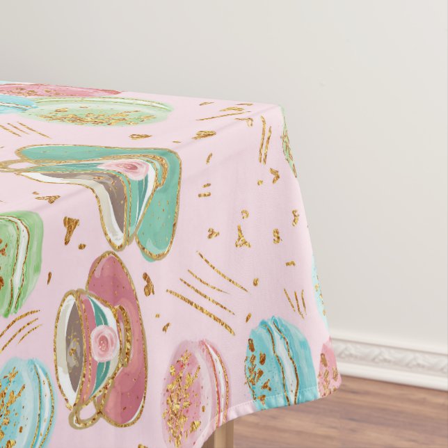 Tea Time Pattern Tablecloth (In Situ)
