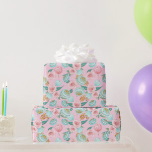 Tea Time Pattern Wrapping Paper