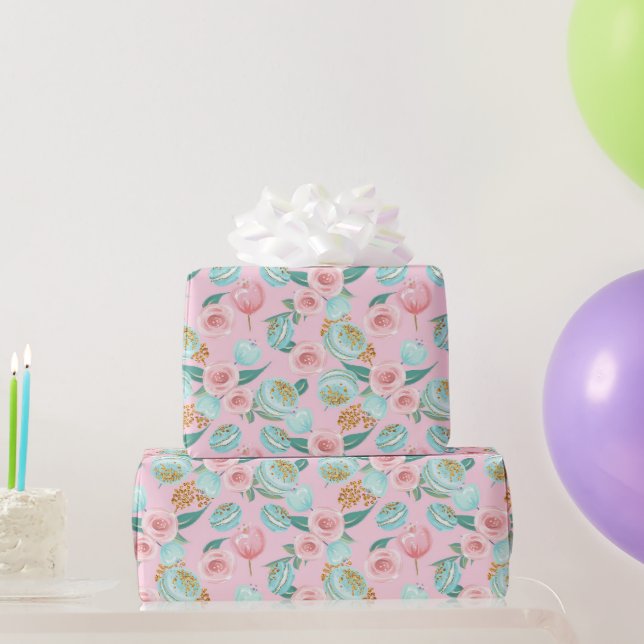 Tea Time Pattern Wrapping Paper (Party Gifts)