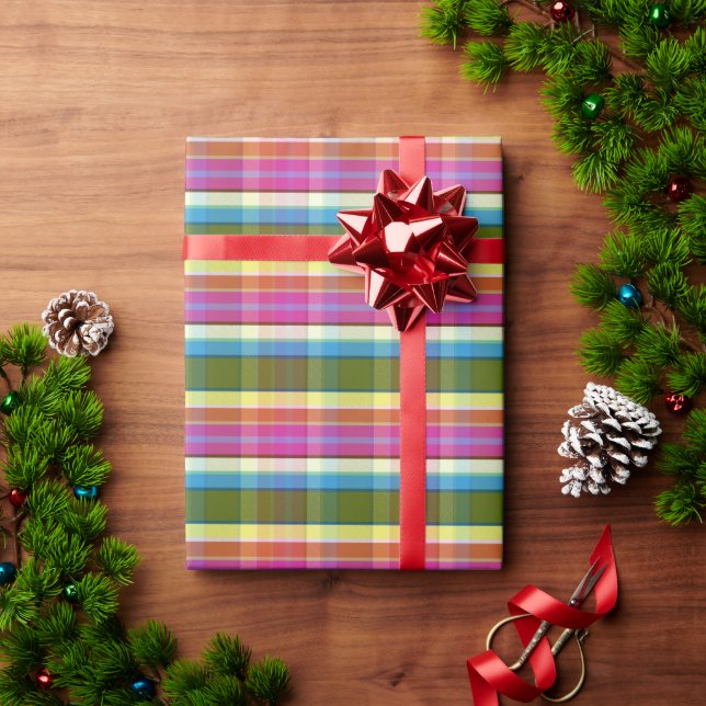 Tea Time Plaid TFT Wrapping Paper (Holiday Gift)
