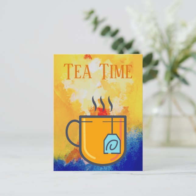 Tea Time Postcard (Standing Front)