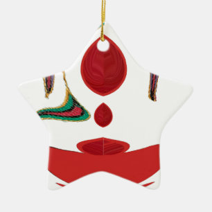 Tea Time Red Tea.png Ceramic Tree Decoration