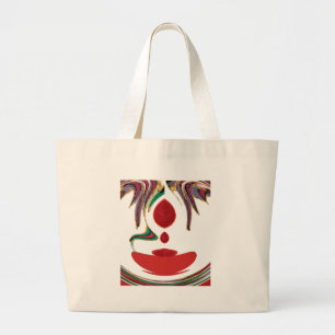 Tea Time Red Tea.png Large Tote Bag