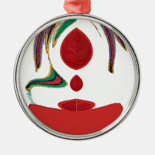 Tea Time Red Tea.png Metal Tree Decoration