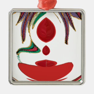 Tea Time Red Tea.png Metal Tree Decoration