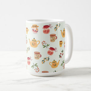 Tea Time Seamless Pattern Coffee Mug