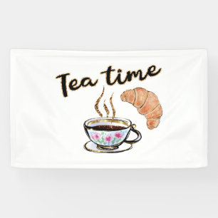 Tea time signs, tea party accessories, tea party banner