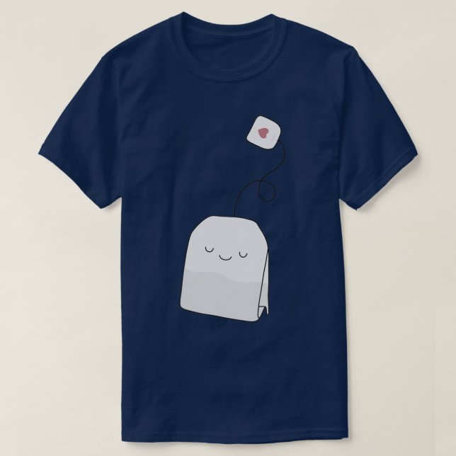 Tea Time Sleeping Tea Bag 1 T-Shirt (Design Front)