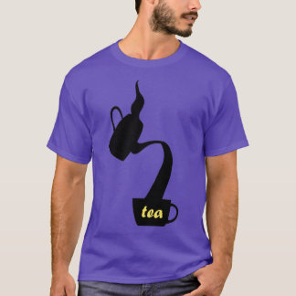 tea time steaming tea pot and a tea cup design T-Shirt