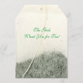 TEA TIME TEA BAG INVITATION