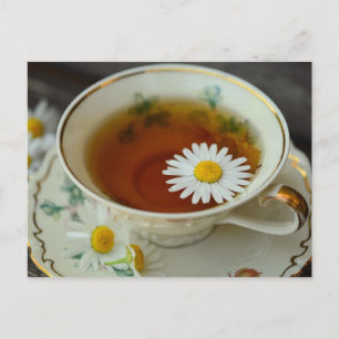 Tea time Tea cup postcard for postcrossing