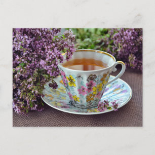 Tea time Tea room postcard for postcrossing