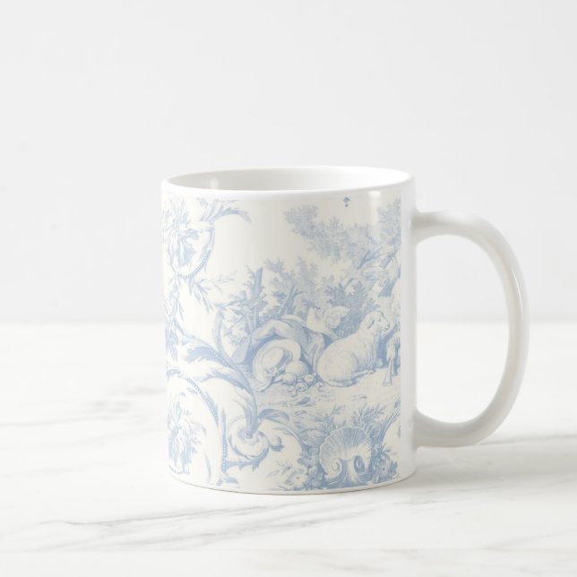 Tea Time Toile Coffee Mug (Right)