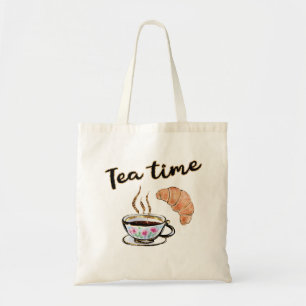 Tea time Tote Bag, tea party gift idea, yummy gift