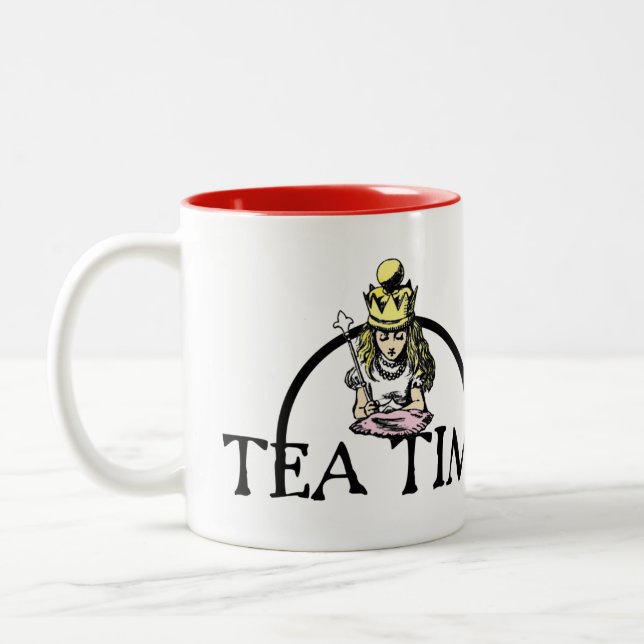 Tea Time Two-Tone Coffee Mug (Left)