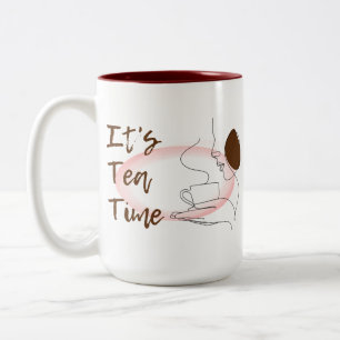 Tea Time Two-Tone Coffee Mug