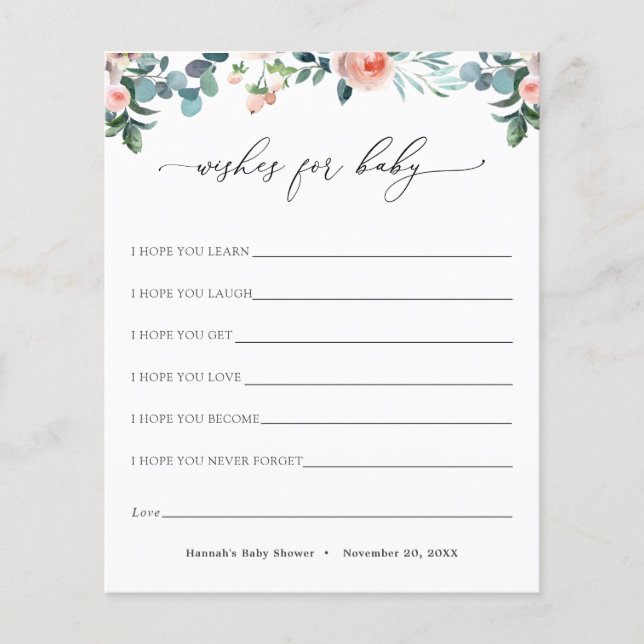 Tea Time Wishes for Baby Card (Front)