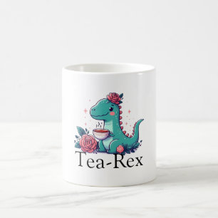 Tea Time with a Dino Coffee Mug