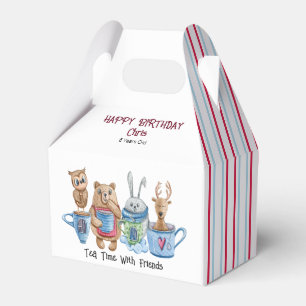 Tea Time with Friends Gable Paper Favour Box 