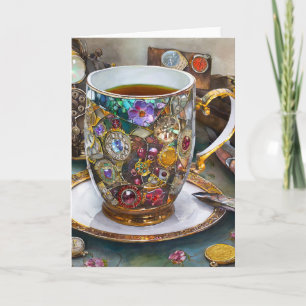 Tea Time With The Time Traveller Card