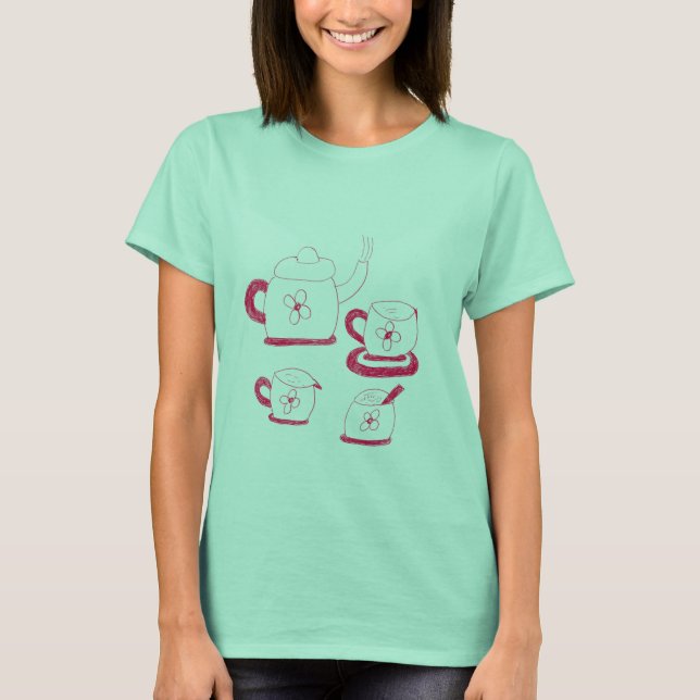 Tea Time Women's Basic T-shirt (Front)
