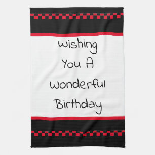 Tea Towel Birthday Wish