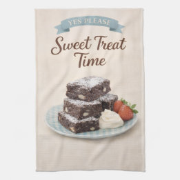 Tea Towel | Chocolate Brownies Kitchen Gift