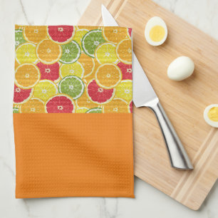 Tea Towel - Citrus Fruit Slices Orange