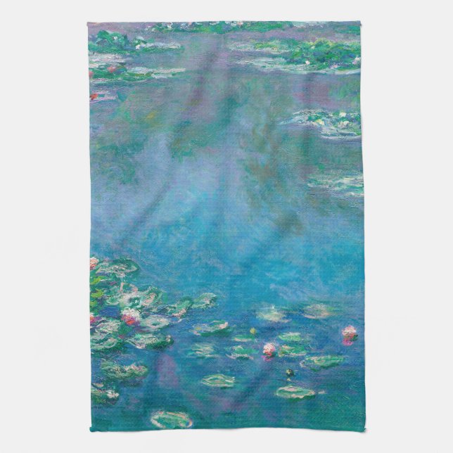 TEA TOWEL : CLAUDE MONET : WATERLILIES (Vertical)