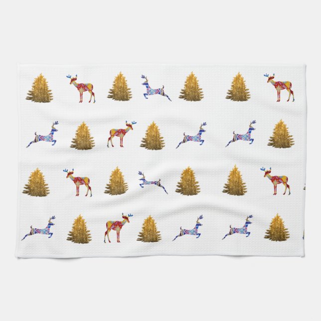 Tea Towel  Cute Christmas (Horizontal)