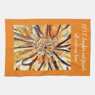 Tea Towel Gerberas Café