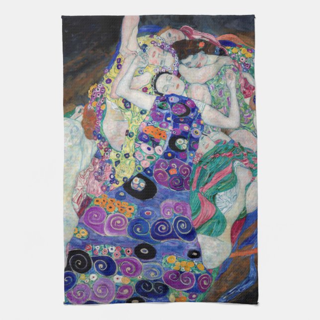 TEA TOWEL : GUSTAV KLIMT :THE VIRGIN (Vertical)