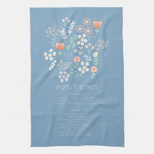 Tea Towel Recipe Scones with Jam and Cream Gift