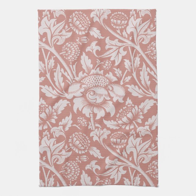 TEA TOWEL : WILLIAM MORRIS : FLORAL DESIGN (Vertical)