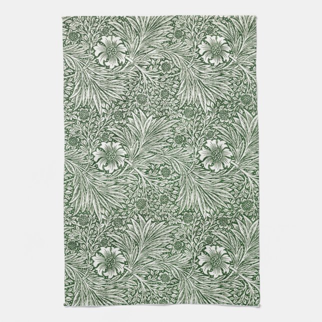 TEA TOWEL : WILLIAM MORRIS : MARIGOLDS (Vertical)