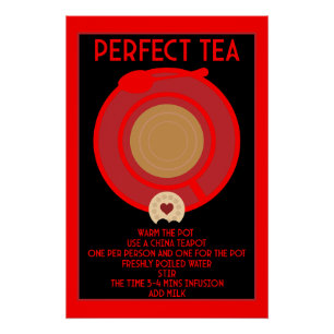 Tea Wall Art Poster Print
