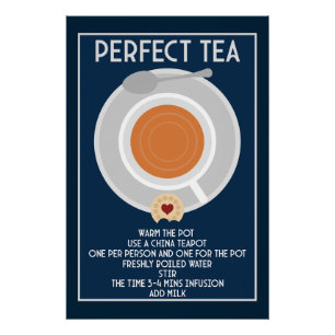 Tea Wall Art Poster Print